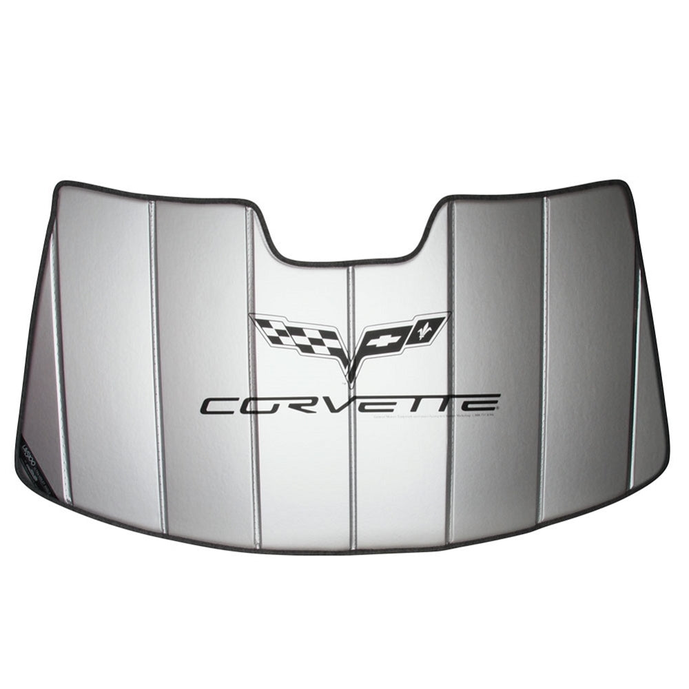 2005-2013 Corvette Folding Logo - Sunshade - Insulated - CA-74715-Corvette-Store-Online