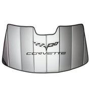 2005-2013 Corvette Folding Logo - Sunshade - Insulated - CA-74715-Corvette-Store-Online
