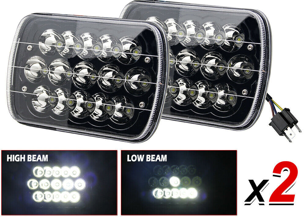 1984-1996 Corvette Black LED Headlights - Hi-Lo Beam - CA-74716-Corvette-Store-Online