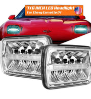 1984-1996 Corvette Chrome Bar LED Projector Headlights - Hi-Lo Beam w/DRL - CA-74717-Corvette-Store-Online