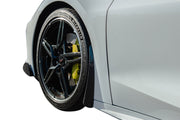 2020-2023 Corvette Hydro Carbon Fiber Extended Splash Guard Set - Gloss Clear - CA-74780-Corvette-Store-Online