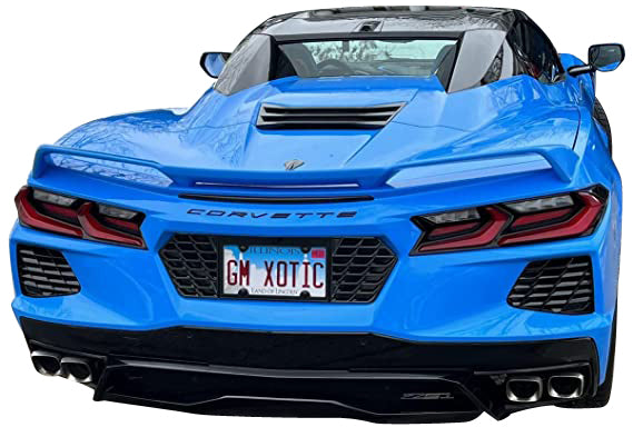 2020-2023 Corvette Carbon Flash Metallic License Plate Frame - Grill Vent Style - CA-74835-Corvette-Store-Online
