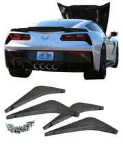 2014-2019 Corvette Unpainted Rear Diffuser Fins - CA-74929-Corvette-Store-Online