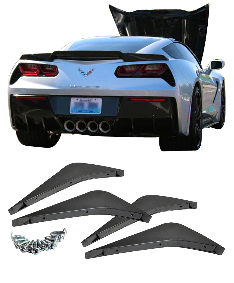 2014-2019 Corvette Unpainted Rear Diffuser Fins - CA-74929-Corvette-Store-Online