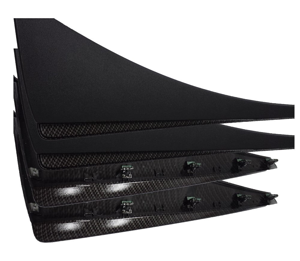 2014-2019 Corvette Stingray Hydro Carbon Fiber Splash Guard Set - Gloss Clear - CA-74934-Corvette-Store-Online