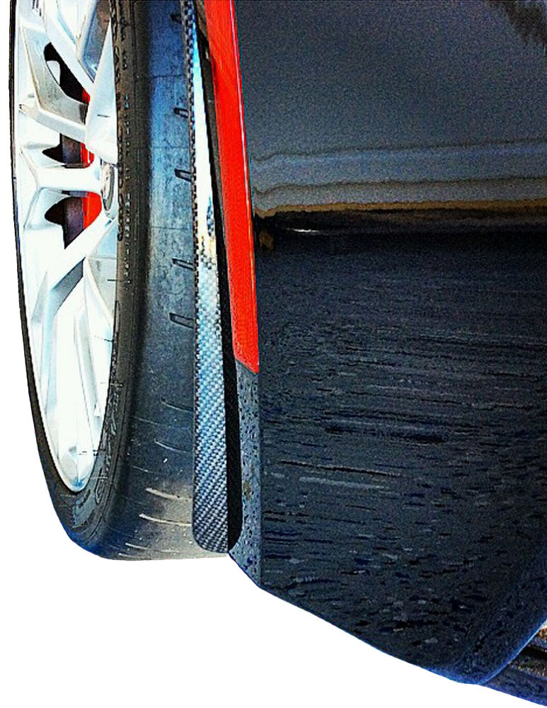 2014-2019 Corvette Stingray Hydro Carbon Fiber Splash Guard Set - Matte Clear - CA-74935-Corvette-Store-Online