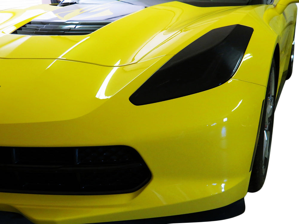 2014-2019 Corvette Lamin-X Headlight Protection Overlays - Dark Smoked - CA-75026-Corvette-Store-Online