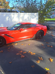 2014-2019 Corvette Stingray Carbon Fiber Fender Brake Scoop - Red - CA-75043-Corvette-Store-Online