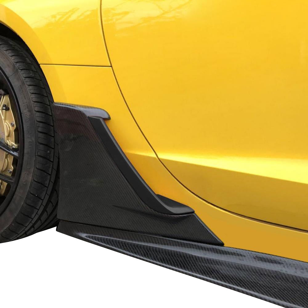 2014-2019 Corvette Stingray Carbon Fiber Fender Brake Scoop - Black - CA-75045-Corvette-Store-Online