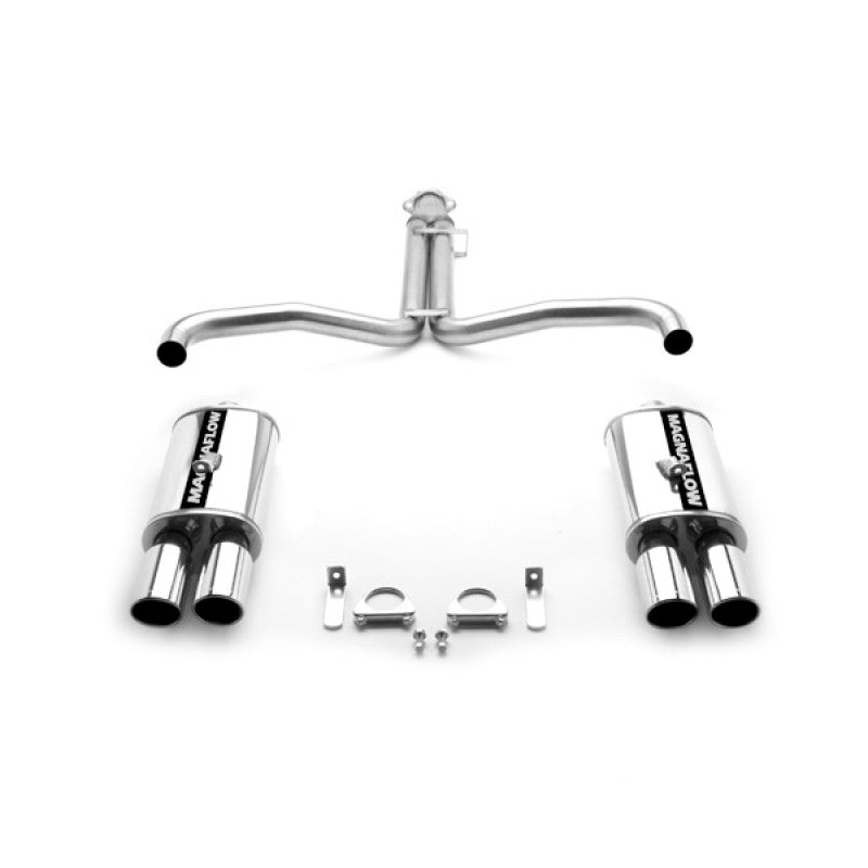 1986-1991 Corvette Exhaust System - 25in Pipe & 35in Tips - CA-75076-Corvette-Store-Online