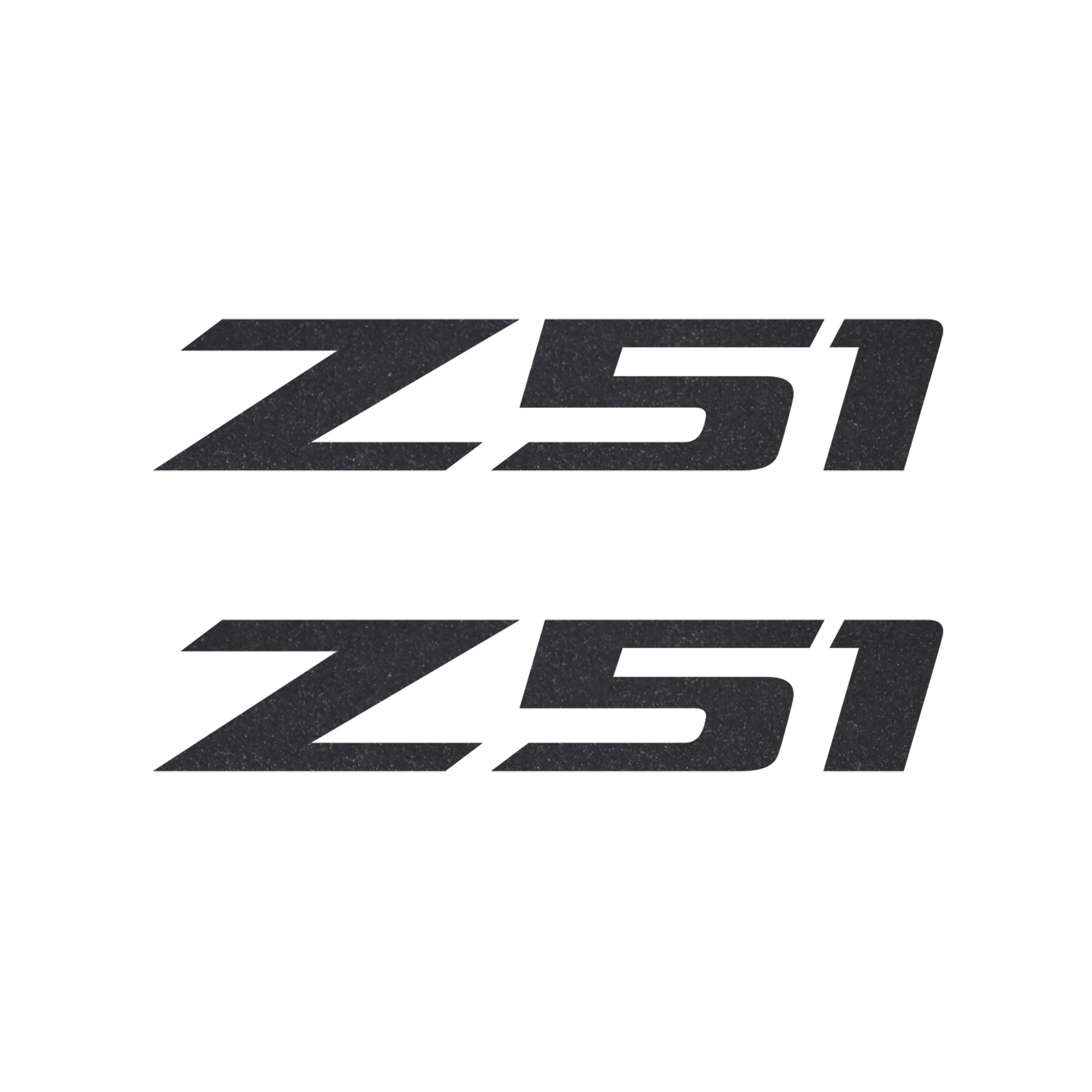 2005-2019 Corvette Z51 Fender Vent Decals - Pr - Gloss Carbon Flash Metallic Z/Gloss Carbon Flash Metallic 51 - Small - CA-75221-Corvette-Store-Online
