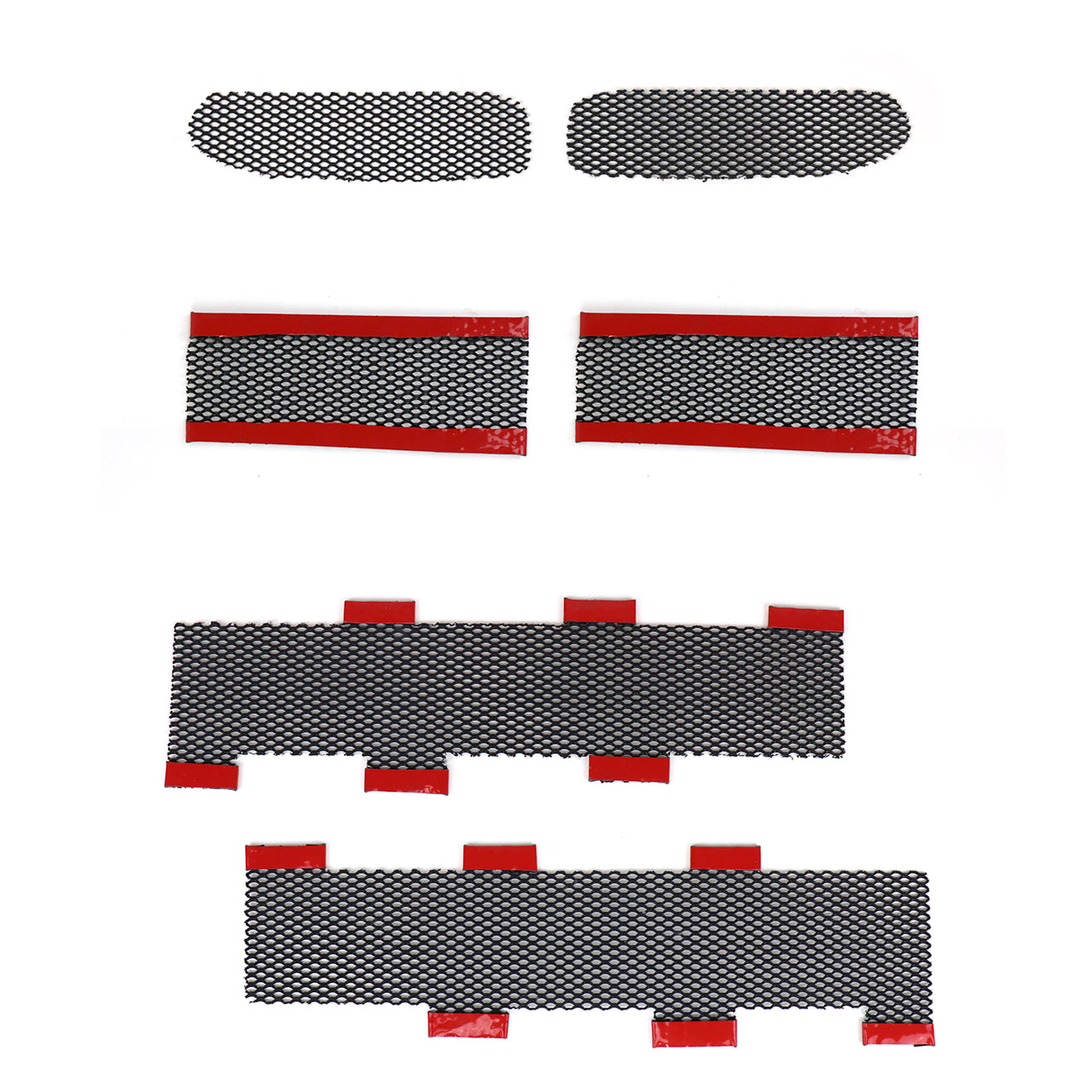 1997-2004 Corvette Front Bumper & Cove Screens - 6pc Set - Aluminum W/Black Finish - CA-75248-Corvette-Store-Online