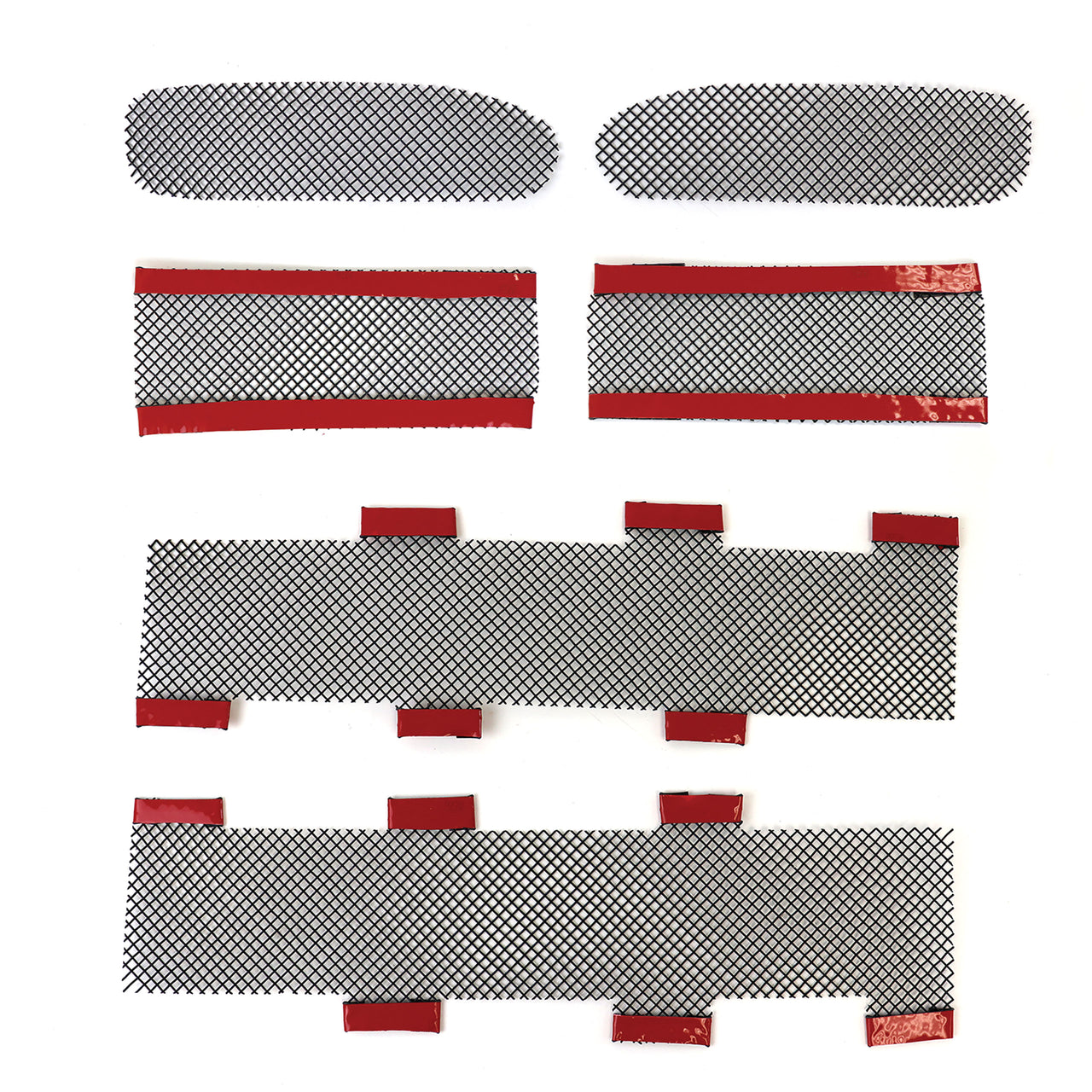 1997-2004 Corvette Front Bumper & Cove Screens - 6pc Set - Stainless Steel W/Black Finish - CA-75267-Corvette-Store-Online