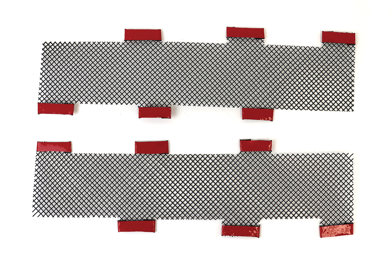 1997-2004 Corvette Rear Bumper Screens - Stainless Steel W/Black Finish - CA-75269-Corvette-Store-Online