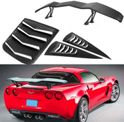 2005-2013 Corvette Rear & Side Window Louvers W/Spoiler - CA-75361-Corvette-Store-Online