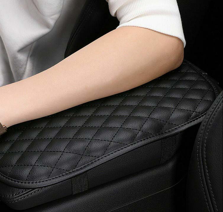 1997-2023 Corvette Leather Center Console Armrest Cushion - Black - CA-75610-Corvette-Store-Online