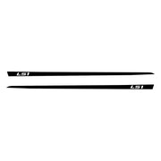 1997-2004 Corvette Hood Stripe Decals - Gloss Black - LS1 Script - CA-75621-Corvette-Store-Online