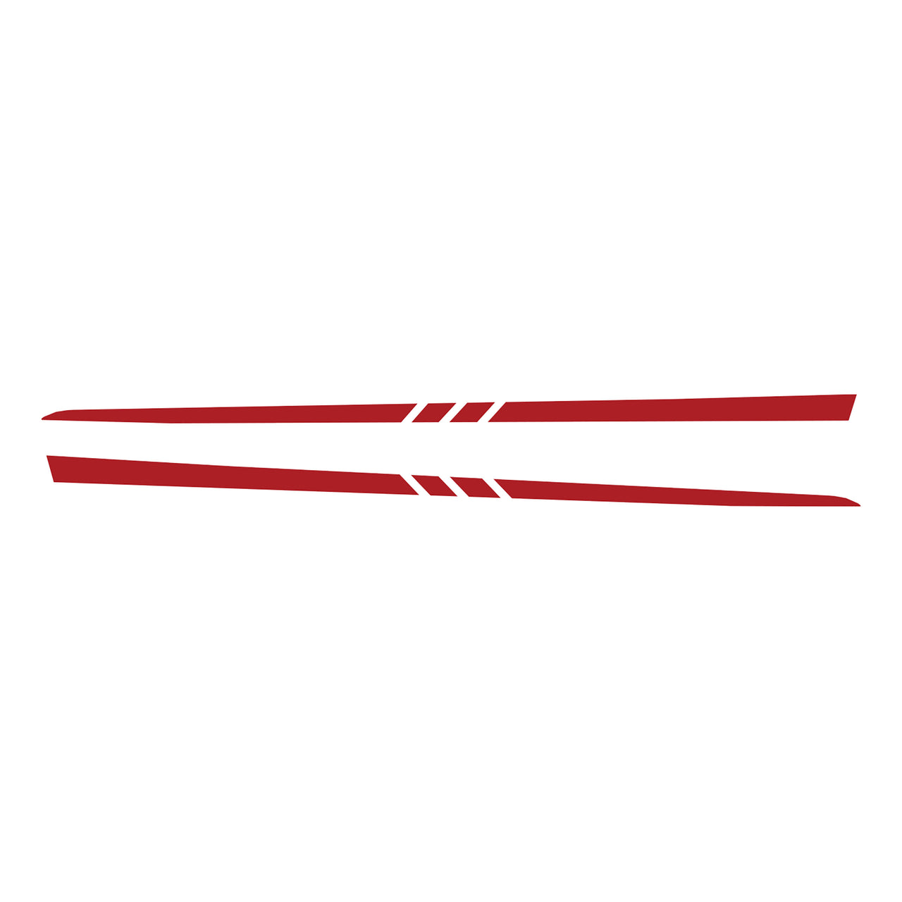 1997-2004 Corvette Hood Stripe Decals - Gloss Red - 3 Center Cut Lines - CA-75625-Corvette-Store-Online