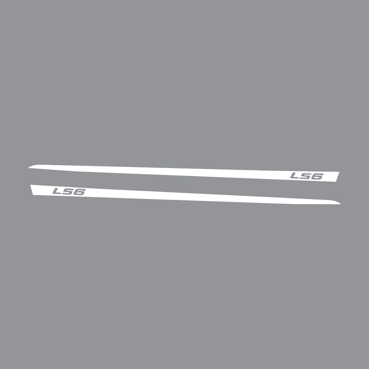1997-2004 Corvette Hood Stripe Decals - Gloss White - LS6 Script - CA-75626-Corvette-Store-Online