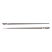 1997-2004 Corvette Hood Stripe Decals - Gloss Silver - LS1 Script - CA-75627-Corvette-Store-Online