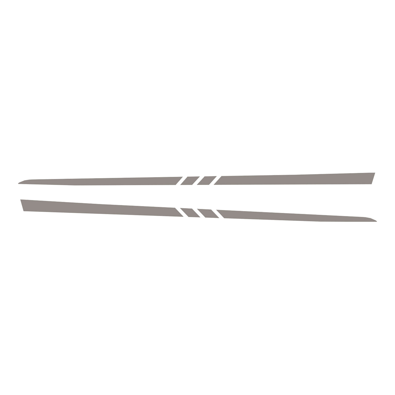 1997-2004 Corvette Hood Stripe Decals - Gloss Silver - 3 Center Cut Lines - CA-75628-Corvette-Store-Online