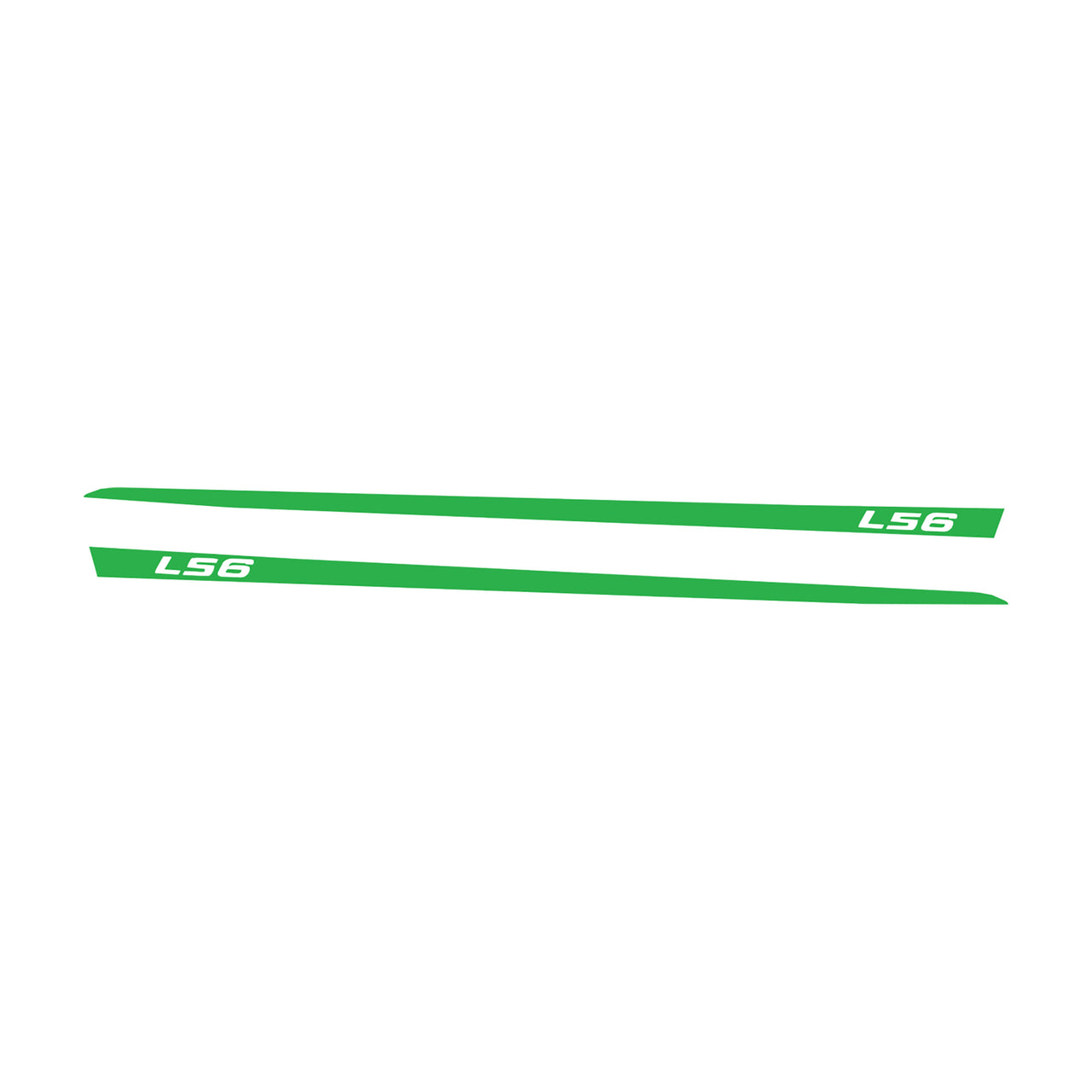 1997-2004 Corvette Hood Stripe Decals - Gloss Lime Green - LS6 Script - CA-75631-Corvette-Store-Online