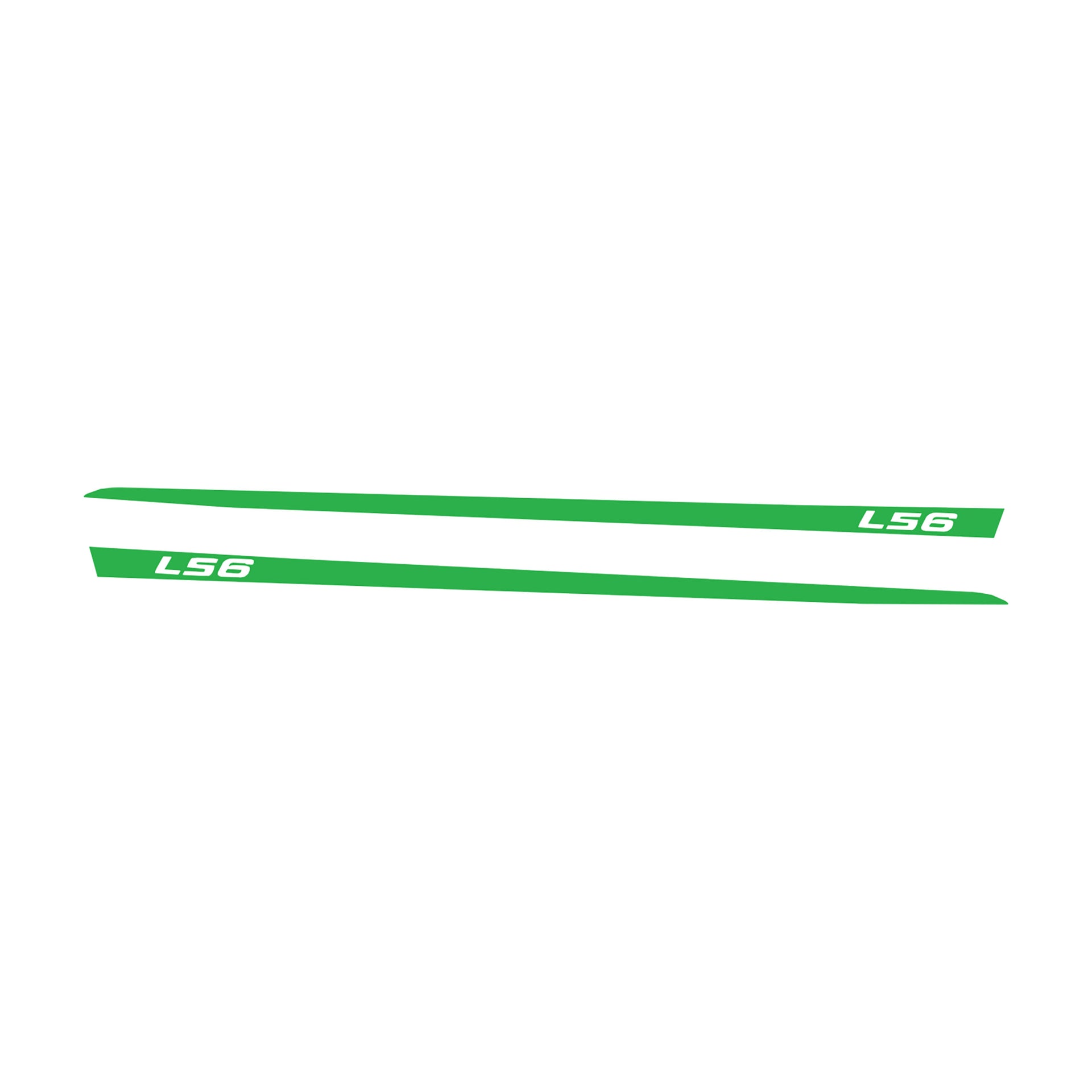 1997-2004 Corvette Hood Stripe Decals - Gloss Lime Green - LS6 Script - CA-75631-Corvette-Store-Online