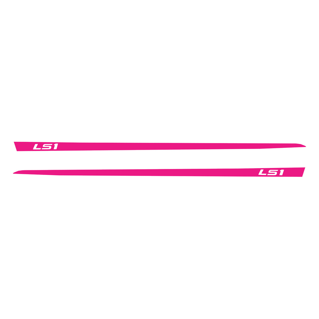 1997-2004 Corvette Hood Stripe Decals - Gloss Pink - LS1 Script - CA-75633-Corvette-Store-Online