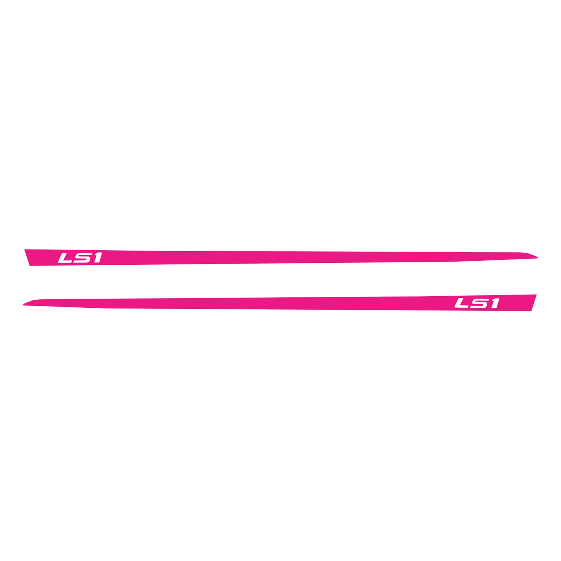 1997-2004 Corvette Hood Stripe Decals - Gloss Pink - LS1 Script - CA-75633-Corvette-Store-Online