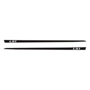 1997-2004 Corvette Hood Stripe Decals - Matte Black - LS1 Script - CA-75634-Corvette-Store-Online