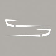 1997-2004 Corvette Fender Cove Shadow Graphics Kit - Gloss White - CA-75642-Corvette-Store-Online