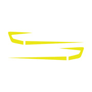 1997-2004 Corvette Fender Cove Shadow Graphics Kit - Gloss Yellow - CA-75648-Corvette-Store-Online
