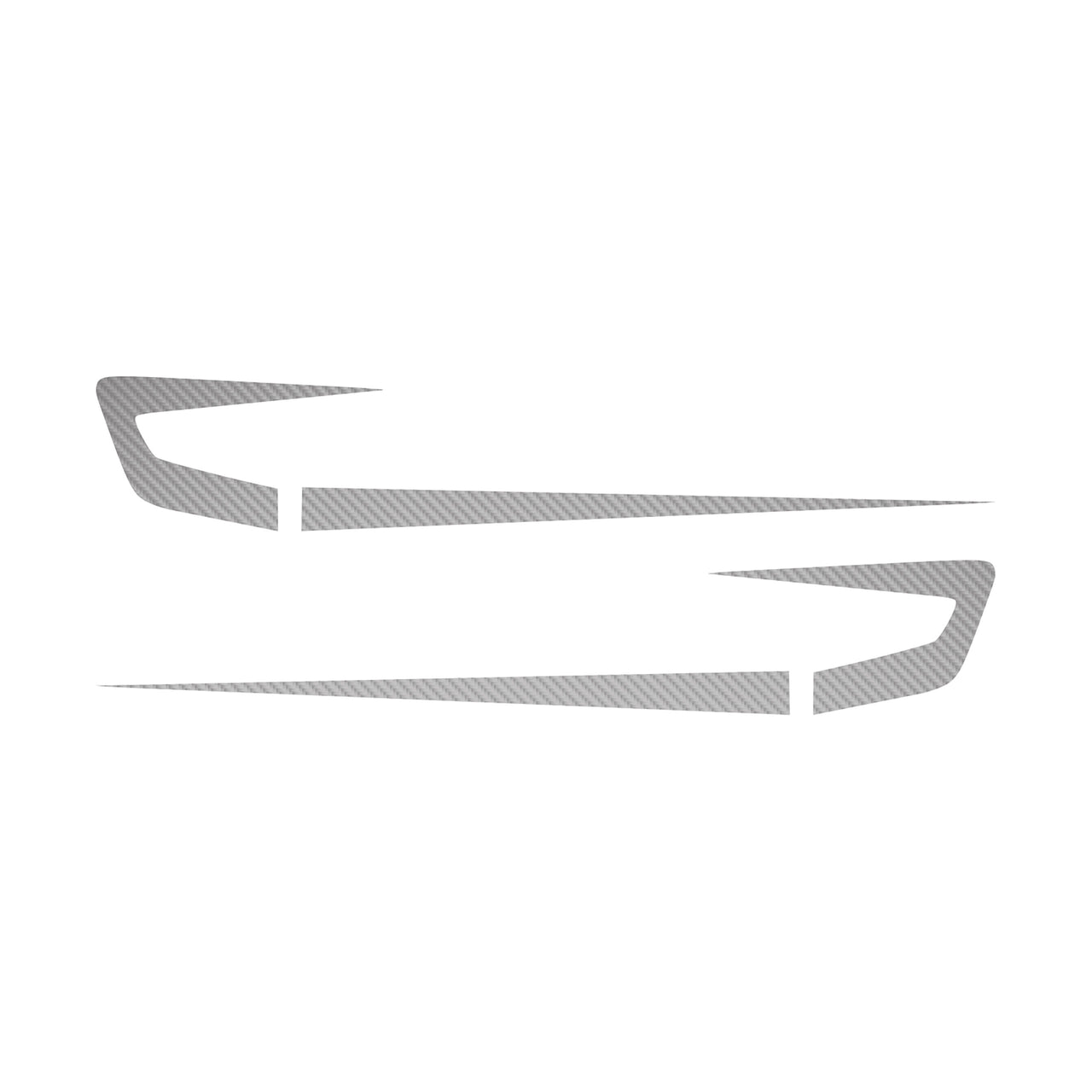 1997-2004 Corvette Fender Cove Shadow Graphics Kit - Silver Carbon Fiber Textured - CA-75654-Corvette-Store-Online