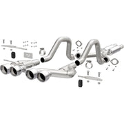 2000-2004 Corvette Quad Center Rear Cat-Back Exhaust System - CA-75772-Corvette-Store-Online