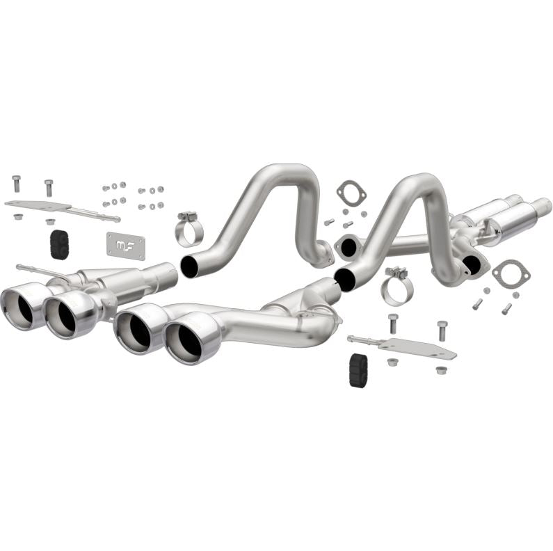 2000-2004 Corvette Quad Center Rear Cat-Back Exhaust System - CA-75772-Corvette-Store-Online