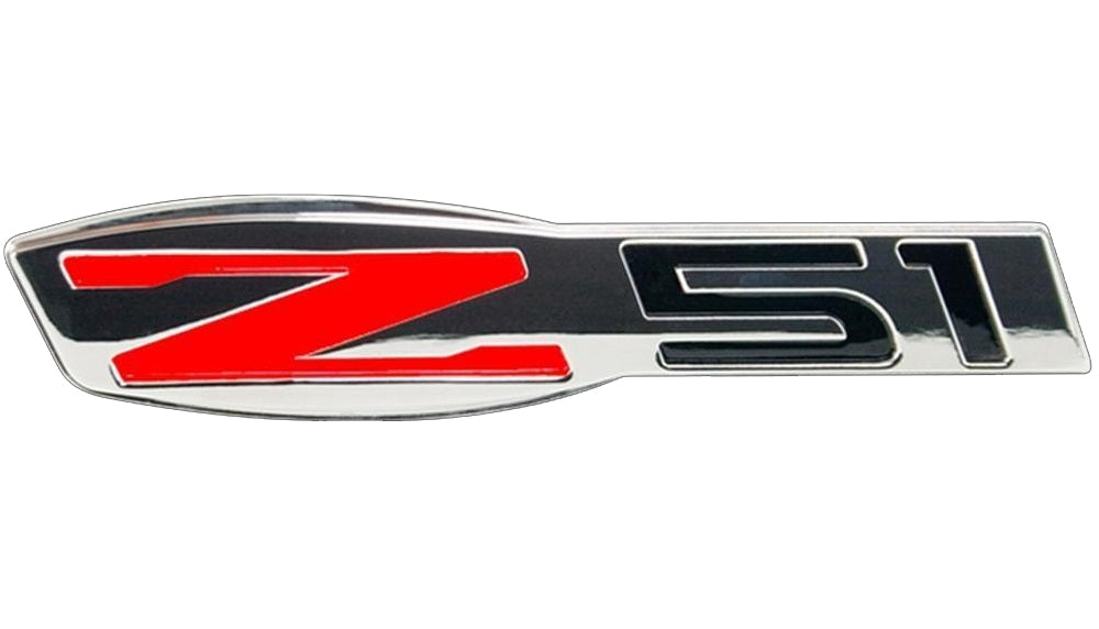 2005-2013 Corvette Billet Chrome Z51 Badge - CA-75796-Corvette-Store-Online