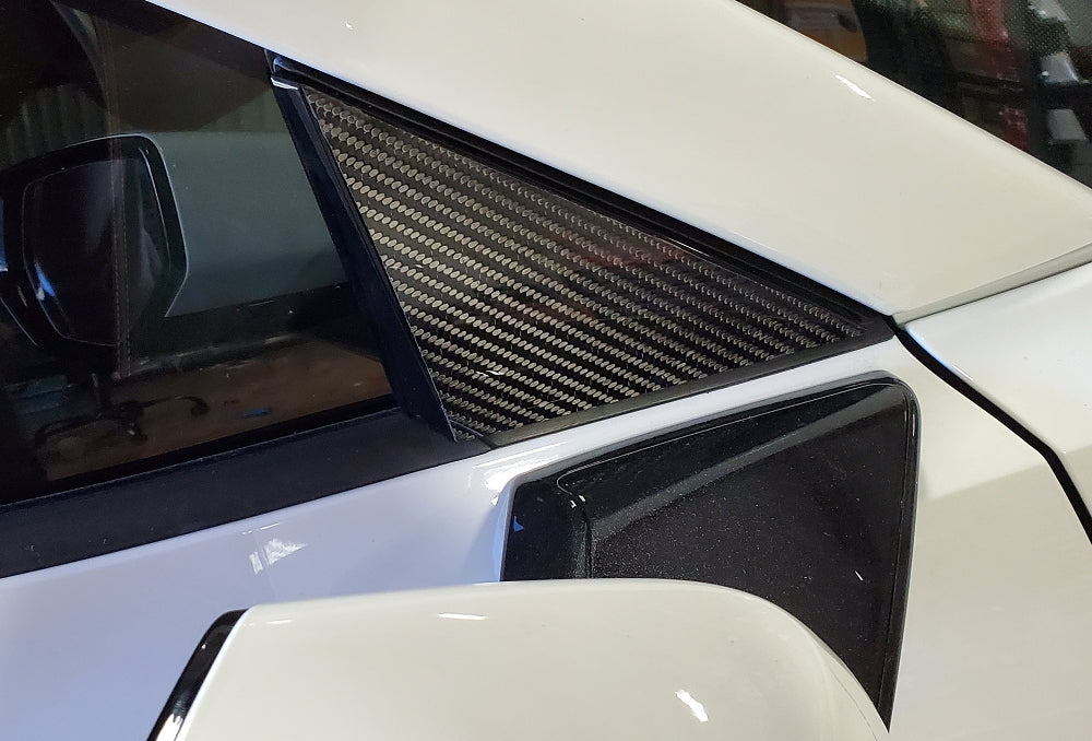 2020-2023 Corvette Carbon Fiber Wrapped A-Pillar Overlays - CA-75938-Corvette-Store-Online