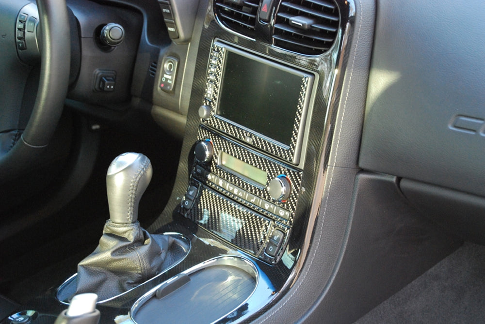 2005-2013 Corvette Dash/Door Kit Overlay - Raw Carbon FIber - CA-75939-Corvette-Store-Online