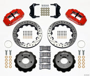 1984-1987 Corvette Forged Narrow SuperLite Big Brake Kit - Front - Red - 13in - Drilled & Slotted - CA-75954-Corvette-Store-Online