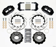 1984-1987 Corvette Forged Narrow SuperLite Big Brake Kit - Front - Black - 14in - Drilled & Slotted - CA-75958-Corvette-Store-Online