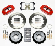 1984-1987 Corvette Forged Narrow SuperLite Big Brake Kit - Rear - Red - 13in - Slotted - CA-75959-Corvette-Store-Online