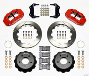 1984-1987 Corvette Forged Narrow SuperLite Big Brake Kit - Front - Red - 13in - Slotted - CA-75961-Corvette-Store-Online