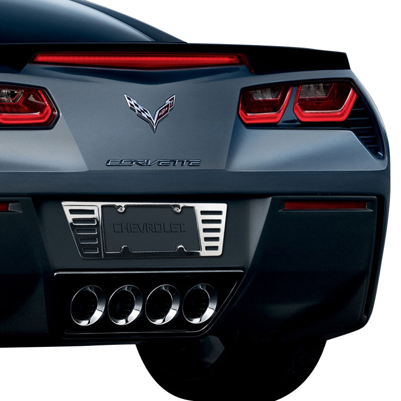 2005-2019 Corvette Chrome Billet License Plate Frame - CA-76077-Corvette-Store-Online