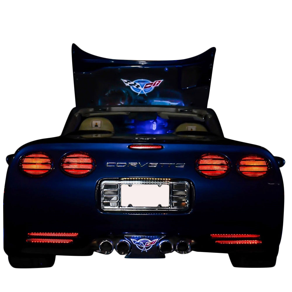 1997-2004 Corvette LOWER REAR FASCIA VENT LED LIGHTING KIT - RED - CA-76129-Corvette-Store-Online