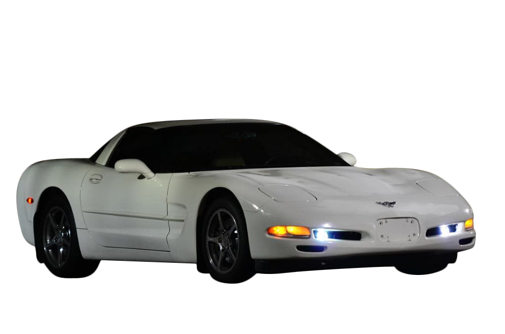 1997-2004 Corvette HID FOG LIGHT KIT W/HIGH/LOW BEAMS, 55W BALLASTS & HEADLIGHT RELAY KIT - 8000K - CA-76186-Corvette-Store-Online