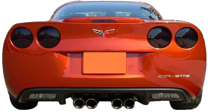 2005-2013 Corvette Lamin-X 5-Piece Tail Light Blackout Kit Medium Smoked - CA-76296-Corvette-Store-Online