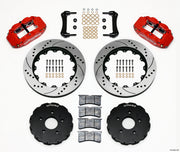 2005-2013 Corvette FORGED NARROW SUPERLITE BIG BRAKE KIT - FRONT - RED - 14IN - DRILLED/SLOTTED - CA-76372-Corvette-Store-Online