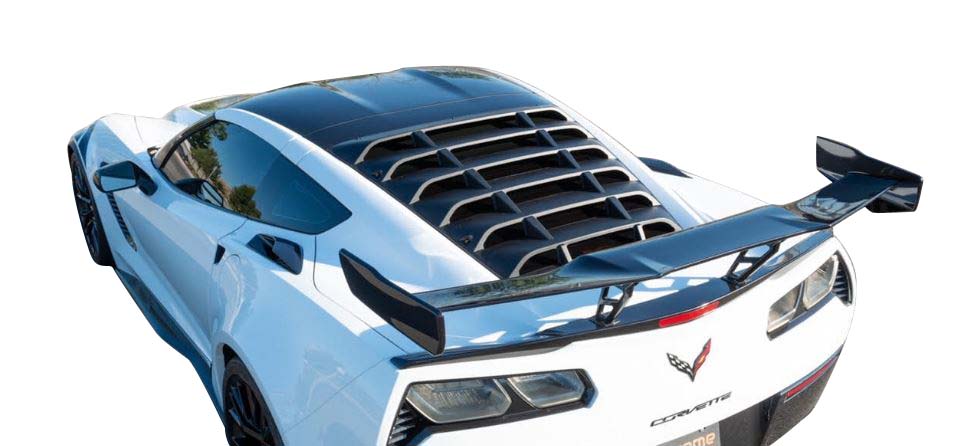Corvette Rear Window Graphics 2014-2019 Corvette REAR WINDOW LOUVER - UNPAINTED | Corvette Store Online