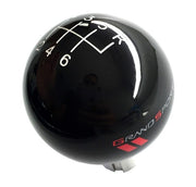 2010-2013 Corvette Black Shift Knob W/Shift Pattern & White Grand Sport Logo - CA-76872-Corvette-Store-Online