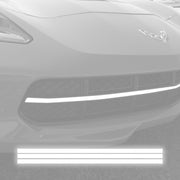 2014-2019 Corvette GRILLE BLACKOUT VINYL OVERLAY - GLOSS WHITE - CA-76917-Corvette-Store-Online